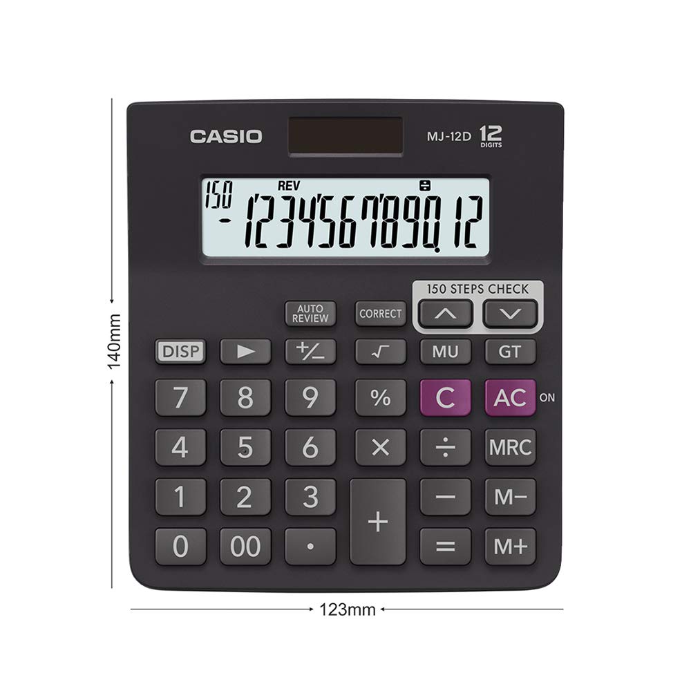 Casio MJ-12D-BK Calculator